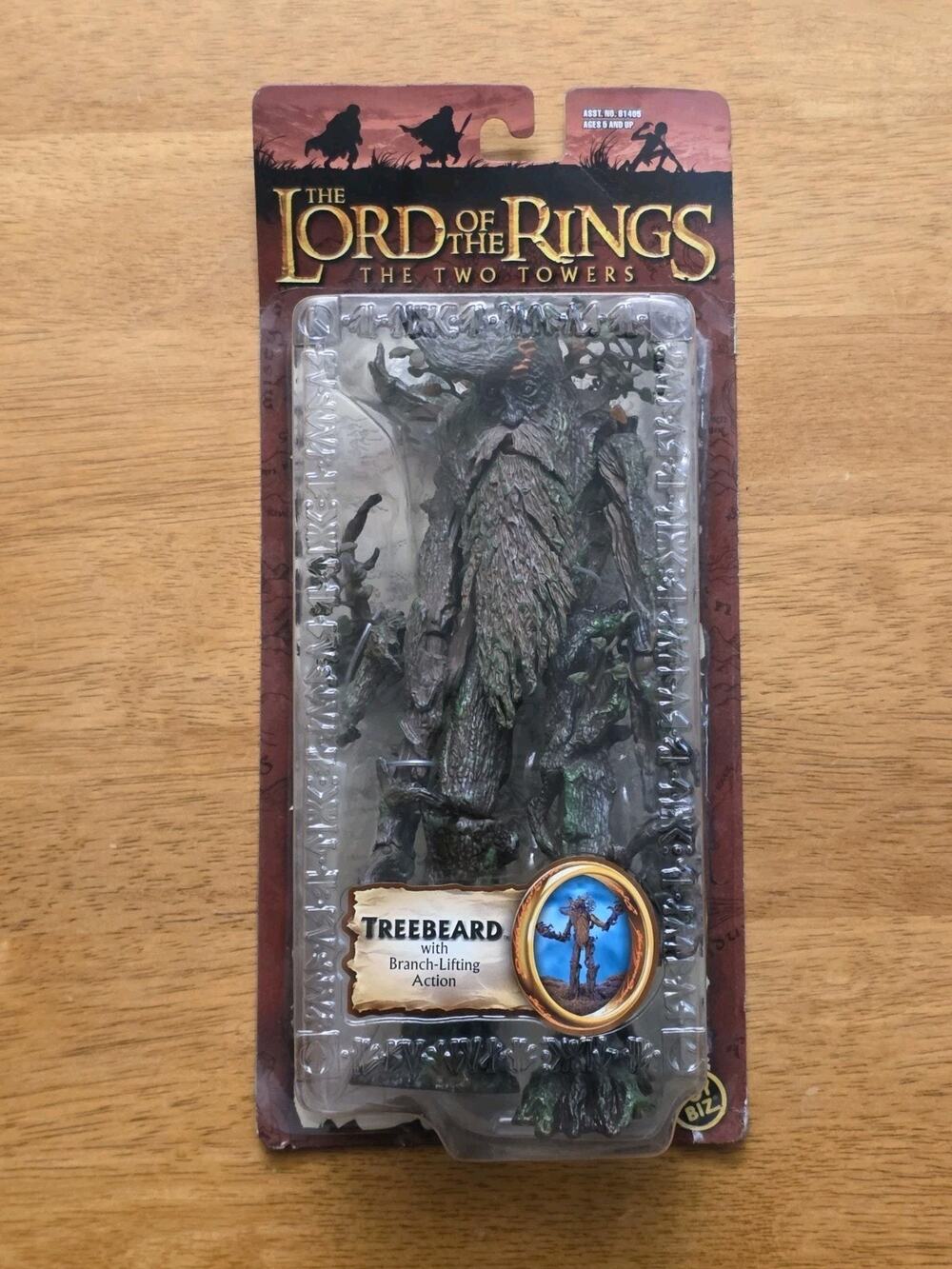 Lord of the Rings Two Towers TREEBEARD Branch-LIFTING ACTION 2004 ToyBiz NIB
